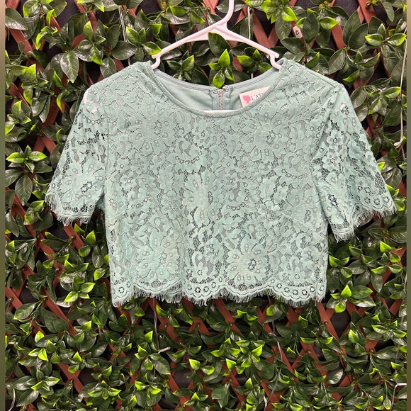 L'ATISTE Tops - SOLD!! NWOT L'atiste by Amy Laced Crop Top - Size M